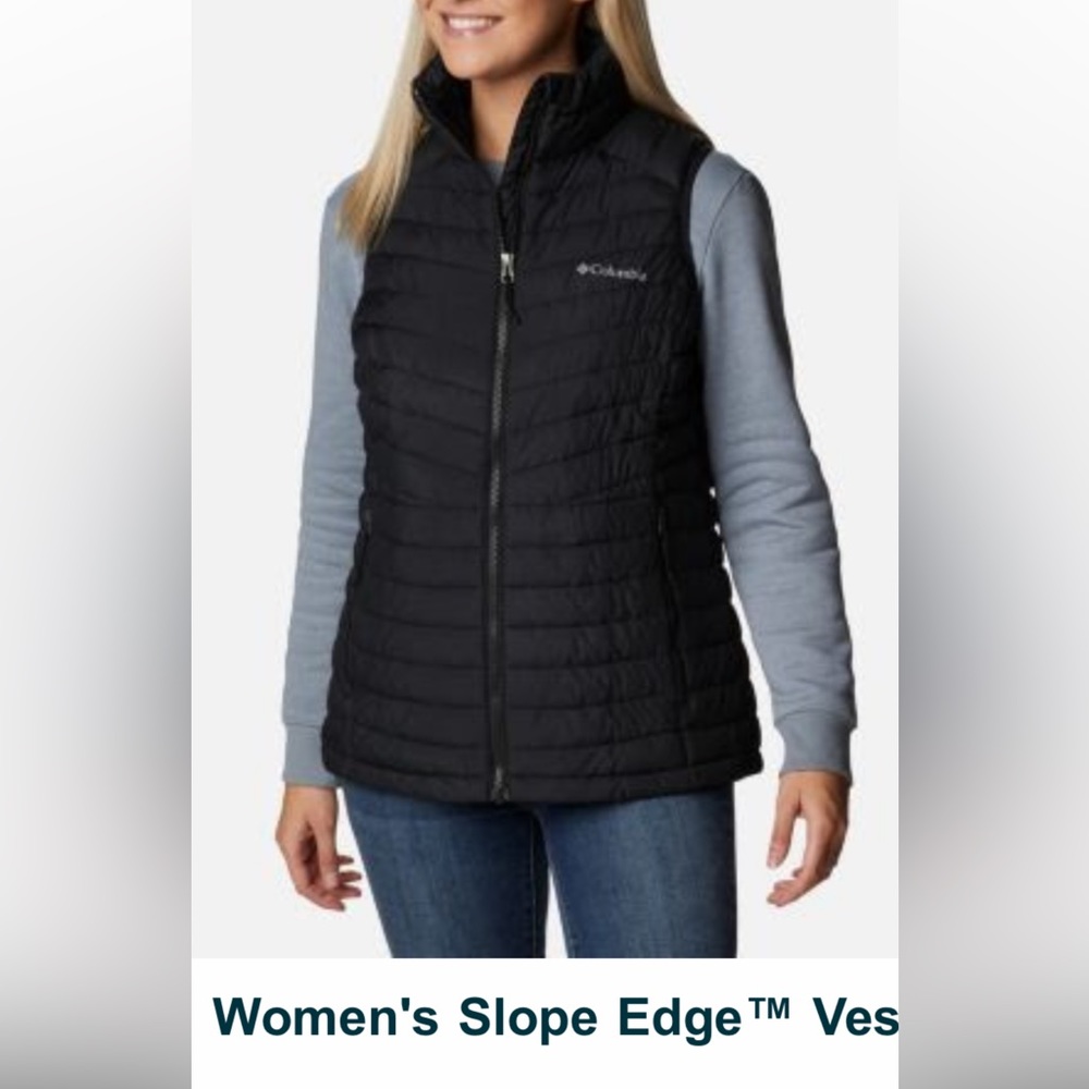 Columbia women’s slope edge vest black large